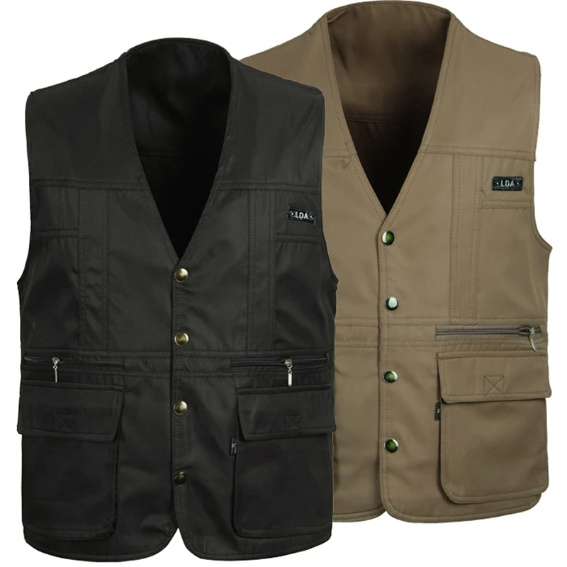 b 4 Colors Male Casual Multi Pocket Vest For Summer Men Solid Photographer Shooting Outerwear Zipper Waistcoat Sleeveless Jacket
b 4 Colors Male Casual Multi Pocket Vest For Summer Men Solid Photographer Shooting Outerwear Zipper Waistcoat Sleeveless Jacket