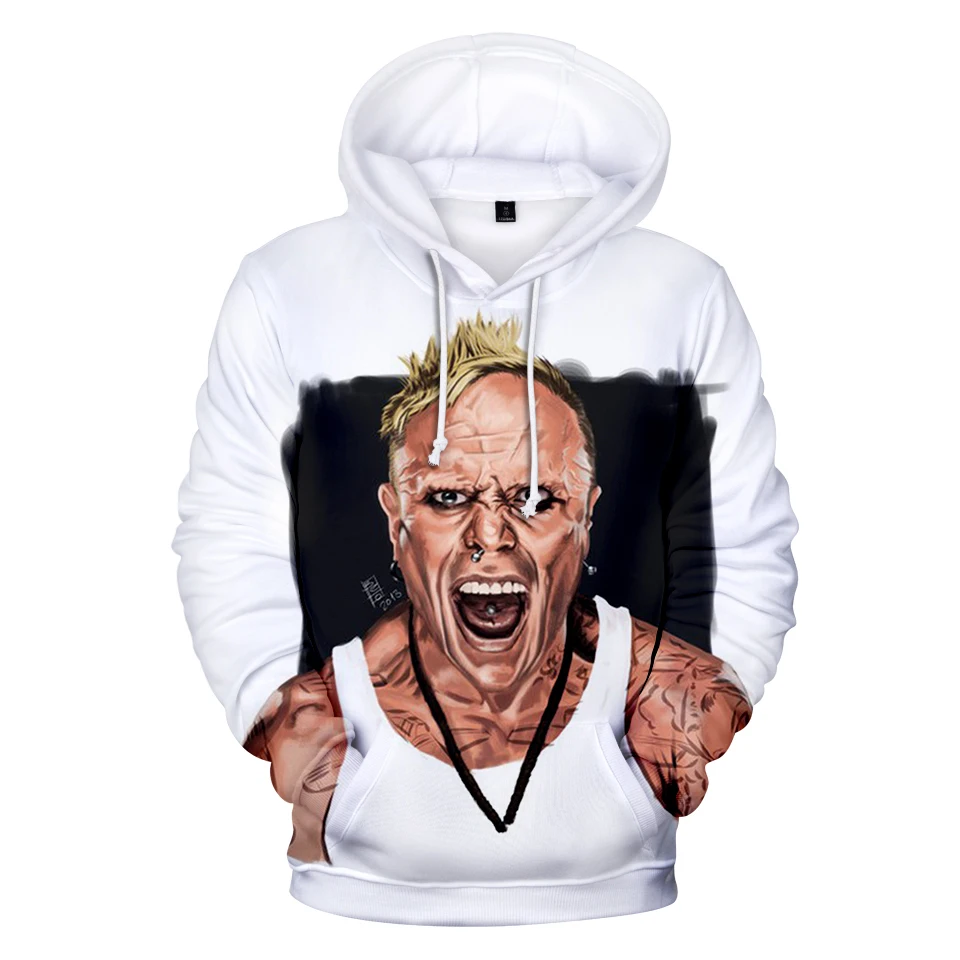 Модные крутые толстовки с капюшоном Keith Flint Харадзюку 3D популярные дизайнерские