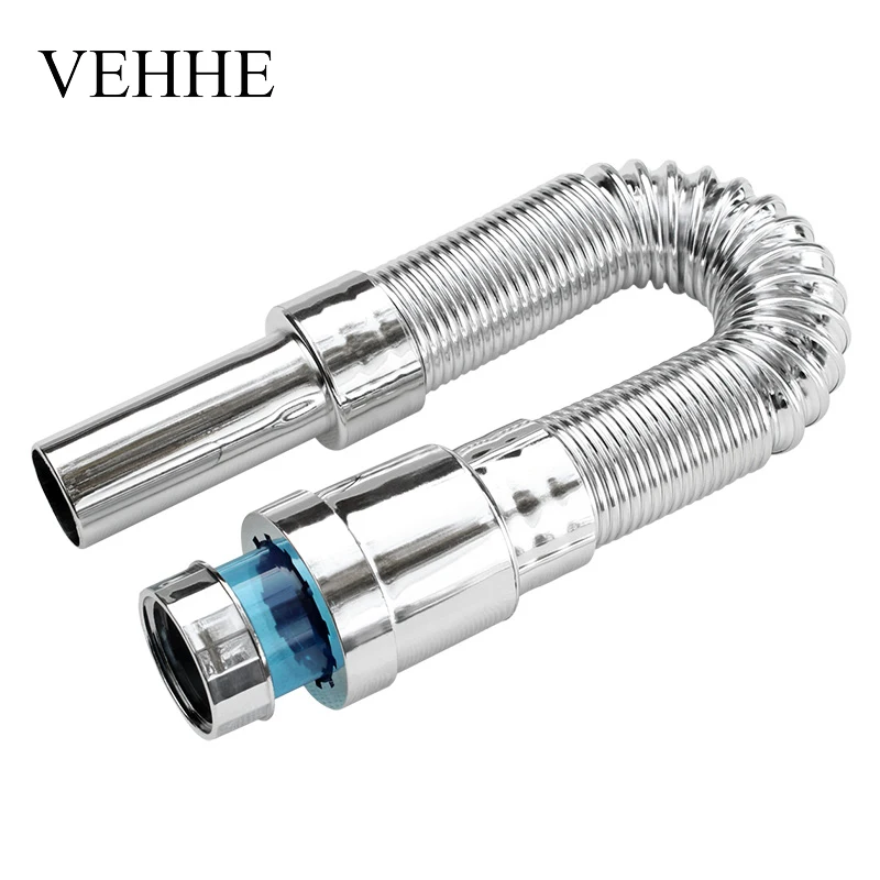 VEHHE 770mm Flexible Waste Pipe Environmental Sink Plumbing Hose Electroplated Bathroom Basin Drain Hose Kitchen Pipe 
VEHHE 770mm Flexible Waste Pipe Environmental Sink Plumbing Hose Electroplated Bathroom Basin Drain Hose Kitchen Pipe