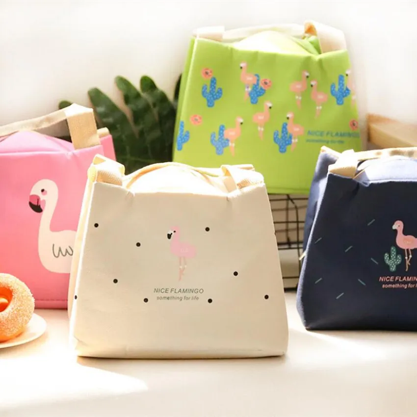 M611 Lovely Food Lunch Bag Bird Printing Cotton Flamingo Series Green Pink Cloth Heavy Bag Waterproof Insulatio Bag
M611 Lovely Food Lunch Bag Bird Printing Cotton Flamingo Series Green Pink Cloth Heavy Bag Waterproof Insulatio Bag
