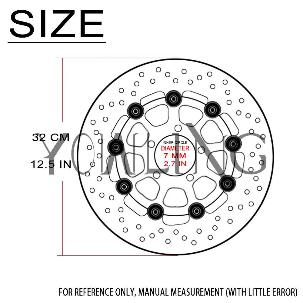 Motorcycle Accessories Front left right Floating Brake Disc Rotor For Suzuki GSX1400 GSX 1400 K1 K2 K3 K4 K5 K6 K7 2001 - 2007
Motorcycle Accessories Front left right Floating Brake Disc Rotor For Suzuki GSX1400 GSX 1400 K1 K2 K3 K4 K5 K6 K7 2001 - 2007
