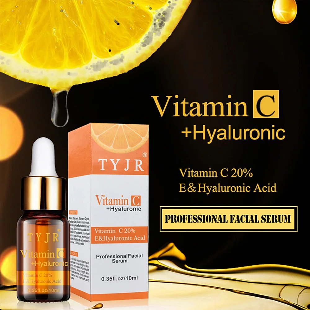 Tyjr Pure Vitamin C Serum Liquid Freckle Removal Acne Scars Hyaluronic Acid Anti-Wrinkle Vc Face Serum Fade Dark Circles
Tyjr Pure Vitamin C Serum Liquid Freckle Removal Acne Scars Hyaluronic Acid Anti-Wrinkle Vc Face Serum Fade Dark Circles