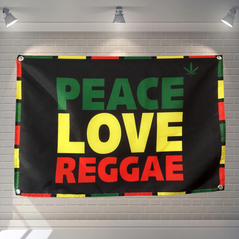 "RAGGAE REGGAE" Reggae Heavy Metal Music Poster Scrolls Bar Cafes Home Decoration Banners Hanging Art Waterproof Cloth Decor
"RAGGAE REGGAE" Reggae Heavy Metal Music Poster Scrolls Bar Cafes Home Decoration Banners Hanging Art Waterproof Cloth Decor