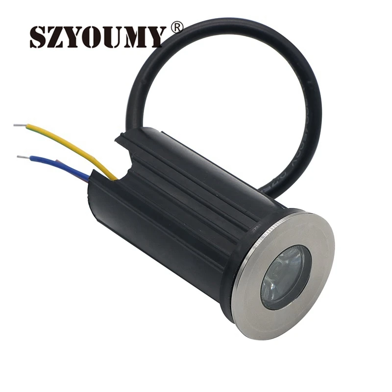 SZYOUMY IP67 светодиодные Подземные светильники 1 Вт 3 Водонепроницаемая светодиодная