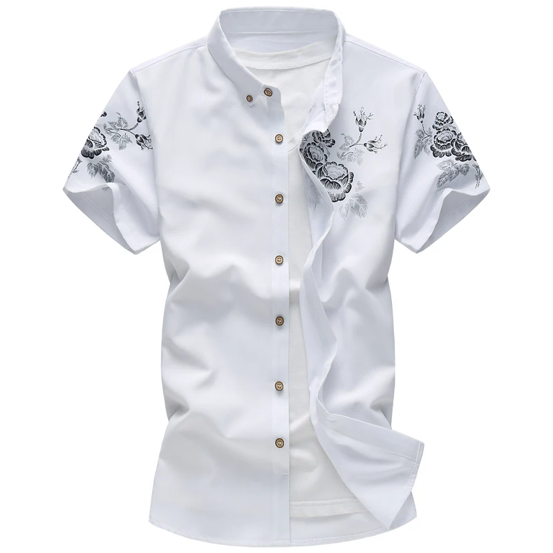 7XL large size men's shirt short sleeve 2019 summer new fashion boutique printed shirt men's slim casual business dress shirt
7XL large size men's shirt short sleeve 2019 summer new fashion boutique printed shirt men's slim casual business dress shirt