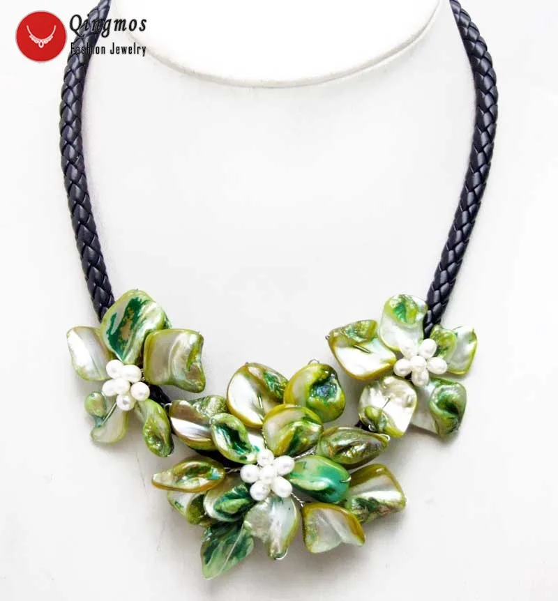 Qingmos Трендовое ожерелье с цветком в виде ракушки для женщин, 3 шт., зеленое ожерелье с подвеской в виде цветка в стиле барокко, ювелирное издел...
Qingmos Трендовое ожерелье с цветком в виде ракушки для женщин, 3 шт., зеленое ожерелье с подвеской в виде цветка в стиле барокко, ювелирное издел...