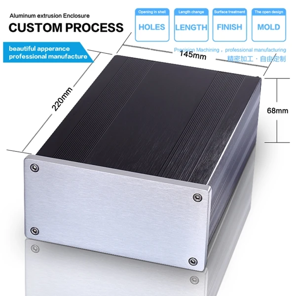 YGW-013 145*68*220mm Aluminum pcb instrument cabinet enclosure used in every industry electrical cabinets
YGW-013 145*68*220mm Aluminum pcb instrument cabinet enclosure used in every industry electrical cabinets