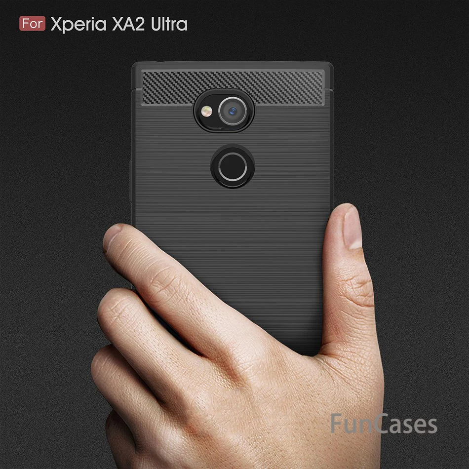 Чехол для sony XA3 Ultra чехол из углеродного волокна Xperia XA1 XZ2 Premium XZ4 компактный