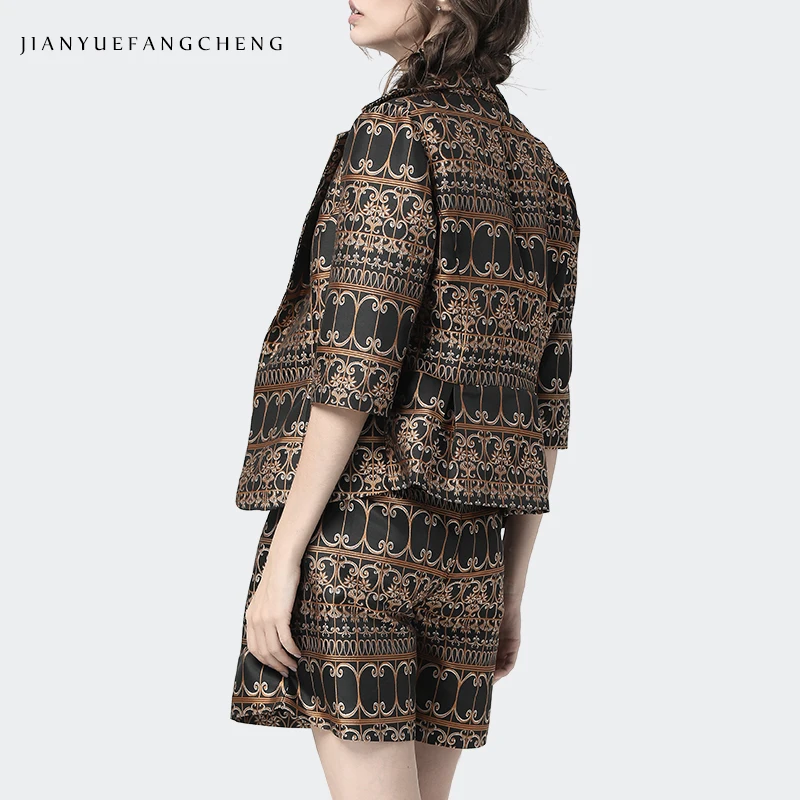 Jacquard Two Piece Sets Shorts and Top Womens Outfits Summer Autumn Plus Size Office Suits Ladies 2018 Women Sets Clothes
Jacquard Two Piece Sets Shorts and Top Womens Outfits Summer Autumn Plus Size Office Suits Ladies 2018 Women Sets Clothes