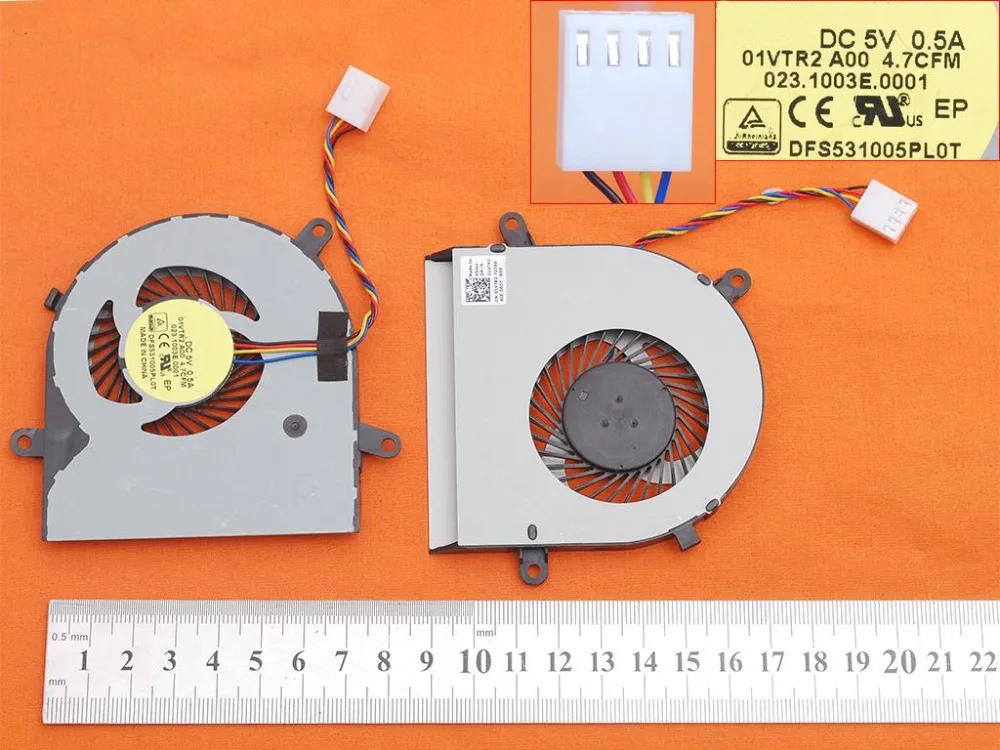 Новый вентилятор охлаждения для ноутбука DELL Inspiron 24-3455 24-3459 оригинальный PN: 023.1003E.0001 DFS531005PL0T радиатор кулера для ЦП
Новый вентилятор охлаждения для ноутбука DELL Inspiron 24-3455 24-3459 оригинальный PN: 023.1003E.0001 DFS531005PL0T радиатор кулера для ЦП