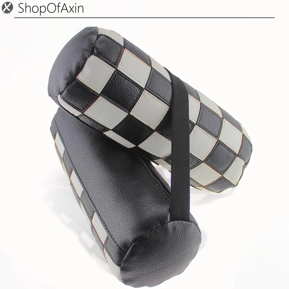 2 PC Leather Car Neck Pillow cushion headrest with Fastening Strap Checkered Racing flag style for MINI cooper
2 PC Leather Car Neck Pillow cushion headrest with Fastening Strap Checkered Racing flag style for MINI cooper