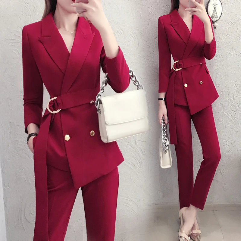 Large size women's small suit suit female British style new spring women's temperament two-piece suit set autumn and winter Slim
Large size women's small suit suit female British style new spring women's temperament two-piece suit set autumn and winter Slim