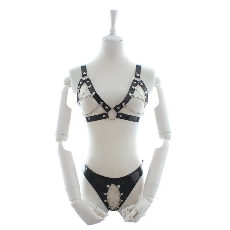 New Fashion Night Bar Pole Dancing Costume Women Seducing SM Costume PU Lingerie Sets Open Crotch Exotic Lingerie
New Fashion Night Bar Pole Dancing Costume Women Seducing SM Costume PU Lingerie Sets Open Crotch Exotic Lingerie