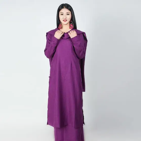 India Nepal style buddist fashion national costume Chinese Tibet Long Gown robe women's wear three sets Coat + Skirt + Scarf
India Nepal style buddist fashion national costume Chinese Tibet Long Gown robe women's wear three sets Coat + Skirt + Scarf