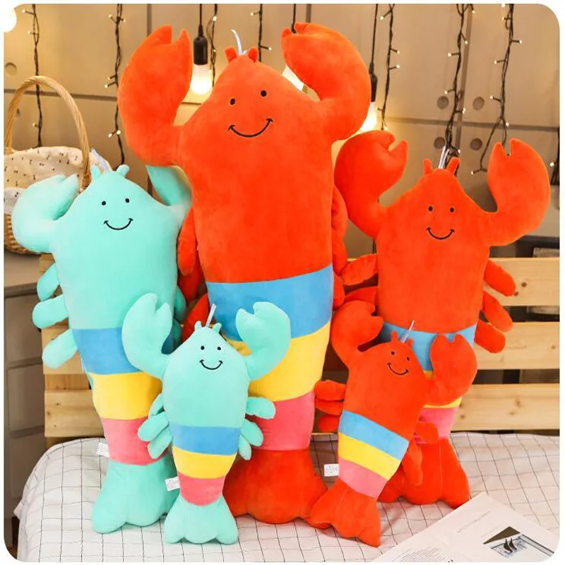 Cartoon Color Lobster Plush Toy Children Plush Soft Body Lobster Pillow Doll Sofa Cushion Funny Children Girl Birthday Gift
Cartoon Color Lobster Plush Toy Children Plush Soft Body Lobster Pillow Doll Sofa Cushion Funny Children Girl Birthday Gift