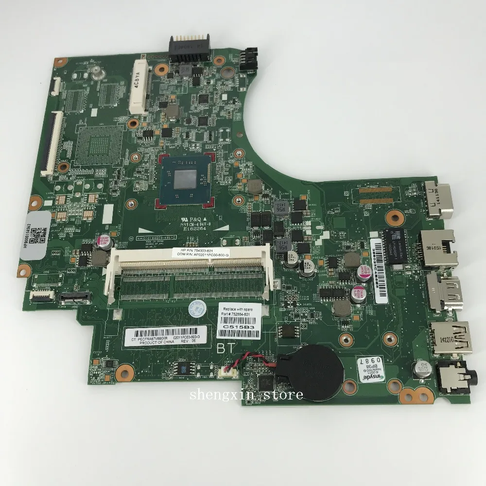 752884-501 752884-001 752884-601 system board for HP 14-D 240 G2 246 G2 Laptop motherboard ASSY UMA with CELERON N2820
752884-501 752884-001 752884-601 system board for HP 14-D 240 G2 246 G2 Laptop motherboard ASSY UMA with CELERON N2820