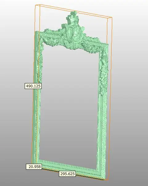 Frame 3D model in STL format cnc carving engraving router relief Artcam Aspire F44
Frame 3D model in STL format cnc carving engraving router relief Artcam Aspire F44