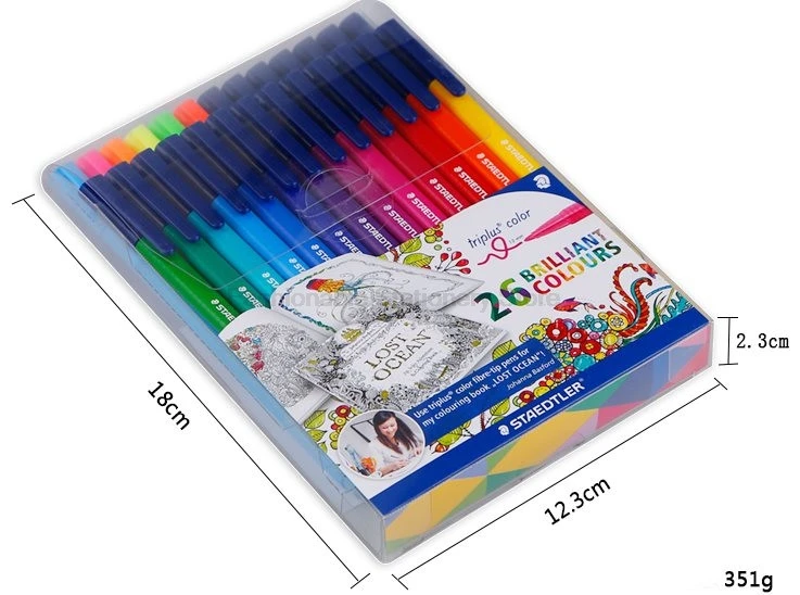 Маркер акварельный STAEDTLER 323 TB26JB 26 цветов | Канцтовары для офиса и дома
