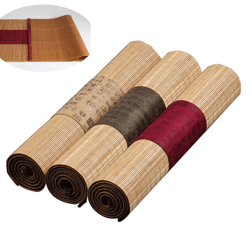 Completed Size Natural Bamboo Tea Table Flag with Cloth Edge Household Tea Mat Retro Decoration Table Runner Curtain
Completed Size Natural Bamboo Tea Table Flag with Cloth Edge Household Tea Mat Retro Decoration Table Runner Curtain