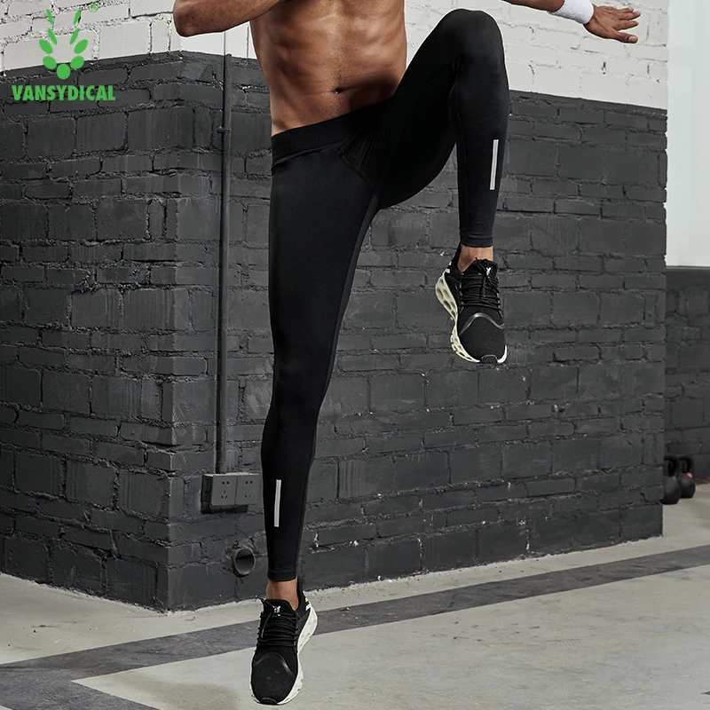 Vansydical Mens Compression Tights Running Pants Stretchy Fitness Gym Workout Leggings Tights Outdoor Reflective Sports Trousers
Vansydical Mens Compression Tights Running Pants Stretchy Fitness Gym Workout Leggings Tights Outdoor Reflective Sports Trousers