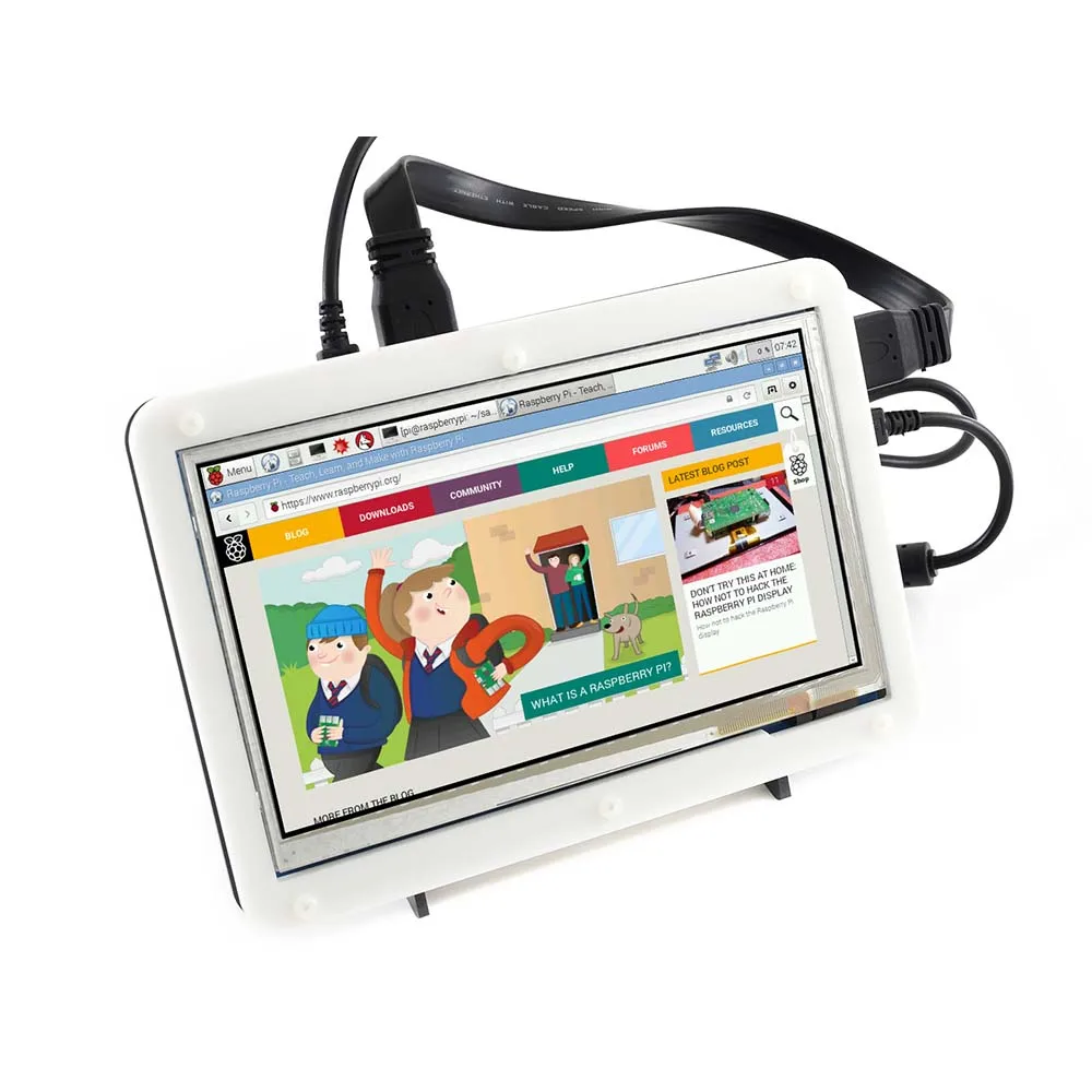 Waveshare 7-дюймовый HDMI LCD (B) (с двухцветным чехлом) емкостный сенсорный экран 800*480 для Raspberry Pi и Banana Pi, различные системы
Waveshare 7-дюймовый HDMI LCD (B) (с двухцветным чехлом) емкостный сенсорный экран 800*480 для Raspberry Pi и Banana Pi, различные системы
