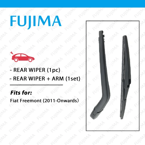 FUJIMA Rear Wiper Blade and Arm for FIAT Freemont (2011-Onwards) Back Window Windscreen Rear Wiper Arm
FUJIMA Rear Wiper Blade and Arm for FIAT Freemont (2011-Onwards) Back Window Windscreen Rear Wiper Arm
