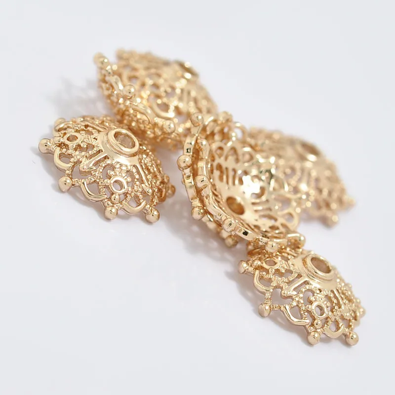 6PCS 14MM 24K Champagne Gold Color Plated Brass Beads Caps Tassel Caps High Quality Diy Jewelry Accessories
6PCS 14MM 24K Champagne Gold Color Plated Brass Beads Caps Tassel Caps High Quality Diy Jewelry Accessories