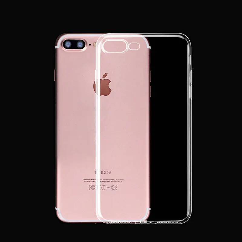 Резиновый прозрачный силиконовый чехол из ТПУ для iPhone XS MAX XR 6 7 6S Plus защитный