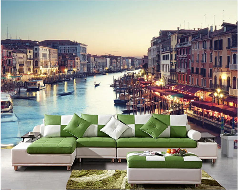 The latest 3D murals, 3 d city night scene of Venice, living room TV sofa bedroom background wall paper
The latest 3D murals, 3 d city night scene of Venice, living room TV sofa bedroom background wall paper