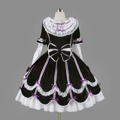 (LLT058) Lolita Dresses Long Sleeveless Sweet Lolita Short Dress Ball Gown Fancy Prom Dress Halloween Party Masquerade Costume
(LLT058) Lolita Dresses Long Sleeveless Sweet Lolita Short Dress Ball Gown Fancy Prom Dress Halloween Party Masquerade Costume