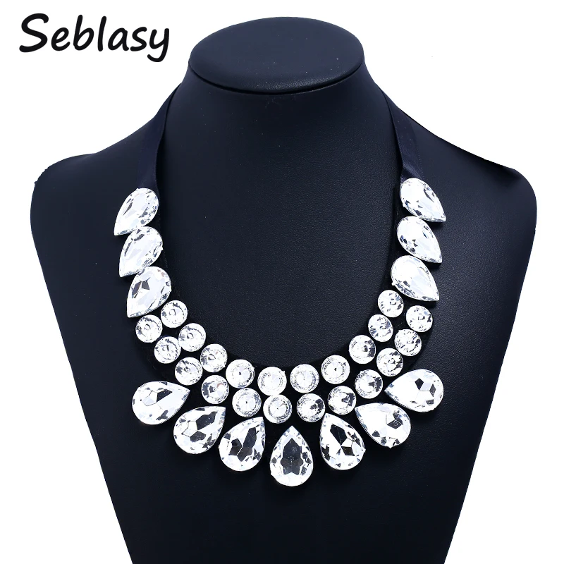 Seblasy Maxi Bohemian Big Statement Water Droplets Rhinestone Crystal Necklaces & Pendants for Women Simple Style Party Jewelry
Seblasy Maxi Bohemian Big Statement Water Droplets Rhinestone Crystal Necklaces & Pendants for Women Simple Style Party Jewelry