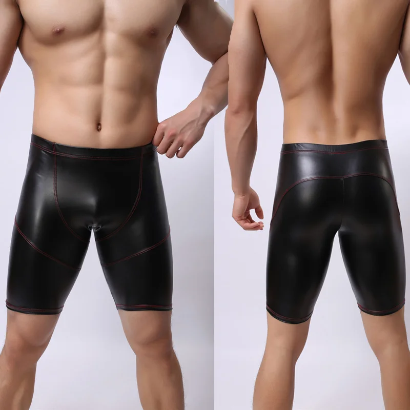 2018 Hot Sale Men Sexy Black Faux Leather Bodycon Shorts Boxer Fashion Elastic Underwear Male Bondage Lingerie Jockstrap Pants
2018 Hot Sale Men Sexy Black Faux Leather Bodycon Shorts Boxer Fashion Elastic Underwear Male Bondage Lingerie Jockstrap Pants