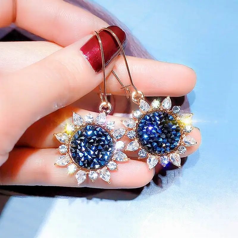 Korean Fashion Sunflower Drop Earrings For Women 2019 Personality Statement Hanging Earring Jewelry Blue
Korean Fashion Sunflower Drop Earrings For Women 2019 Personality Statement Hanging Earring Jewelry Blue