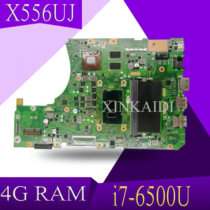 XinKaidi X556UJ/X556UV Laptop motherboard For ASUS X556UJ X556UV X556UB X556UR X556UF Teste mainboard original 4g RAM i7-6500U
XinKaidi X556UJ/X556UV Laptop motherboard For ASUS X556UJ X556UV X556UB X556UR X556UF Teste mainboard original 4g RAM i7-6500U