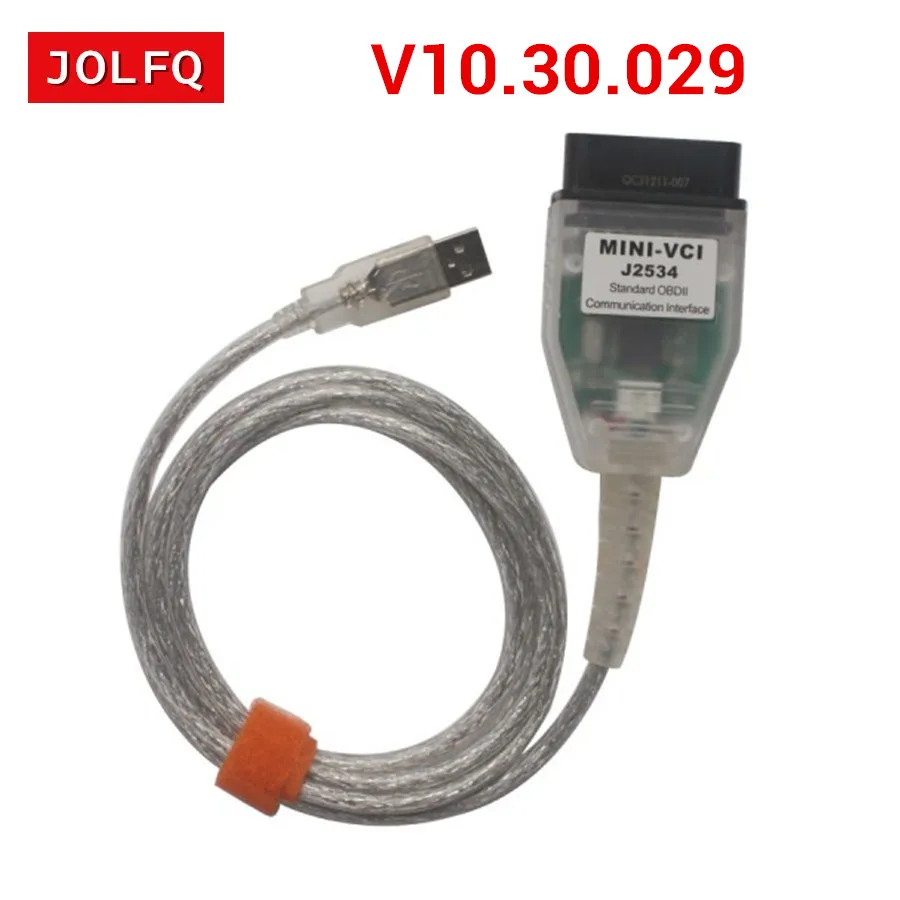 Диагностический интерфейсный кабель MINI VCI V10.30.029 для TOYOTA TIS Techstream J2534 OBD2 obd ii obdii 2