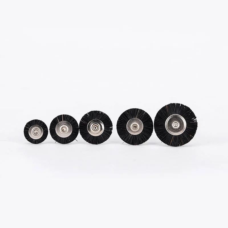 100pcs Dental Lab black bristle Hair Brush Polishing Wheel with handle Dental polisher Tool
100pcs Dental Lab black bristle Hair Brush Polishing Wheel with handle Dental polisher Tool