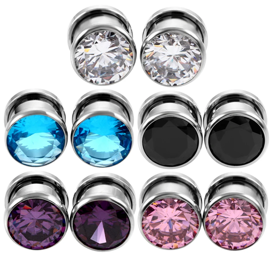 2pcs/lot Crystal Zircon Ear Plug Tunnels Ear Cartilage Piercings Screw Fit Gem Ear Flesh Gauges Expander Piercing Body Jewelry
2pcs/lot Crystal Zircon Ear Plug Tunnels Ear Cartilage Piercings Screw Fit Gem Ear Flesh Gauges Expander Piercing Body Jewelry
