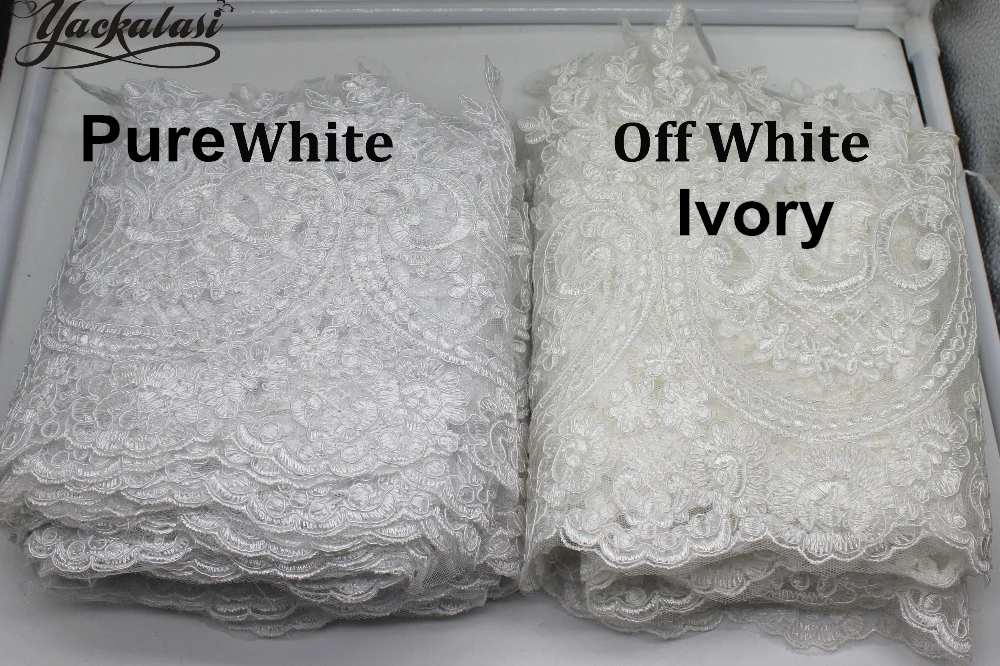 1 Yard White Wedding Lace Fabric Bridal Lace Appliqued Border 3D Flower Sequined Embroidered Fabric Sewing Apparel Lace Trims
1 Yard White Wedding Lace Fabric Bridal Lace Appliqued Border 3D Flower Sequined Embroidered Fabric Sewing Apparel Lace Trims