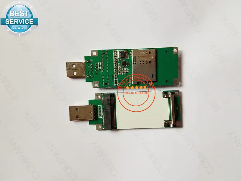 Мини PCIE к USB включает слот для SIM карты телефона MC7304 MC7700 MC7710 EM820 MC7455 MC7330 MC7354 SIM5360E