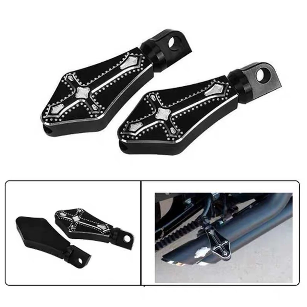 2Pcs Black Cross Type Deep Edge Cut Brake Motorcycle Rider Passenger Foot Pegs Pedal Pad For Harley XL883 XL1200 X48
2Pcs Black Cross Type Deep Edge Cut Brake Motorcycle Rider Passenger Foot Pegs Pedal Pad For Harley XL883 XL1200 X48