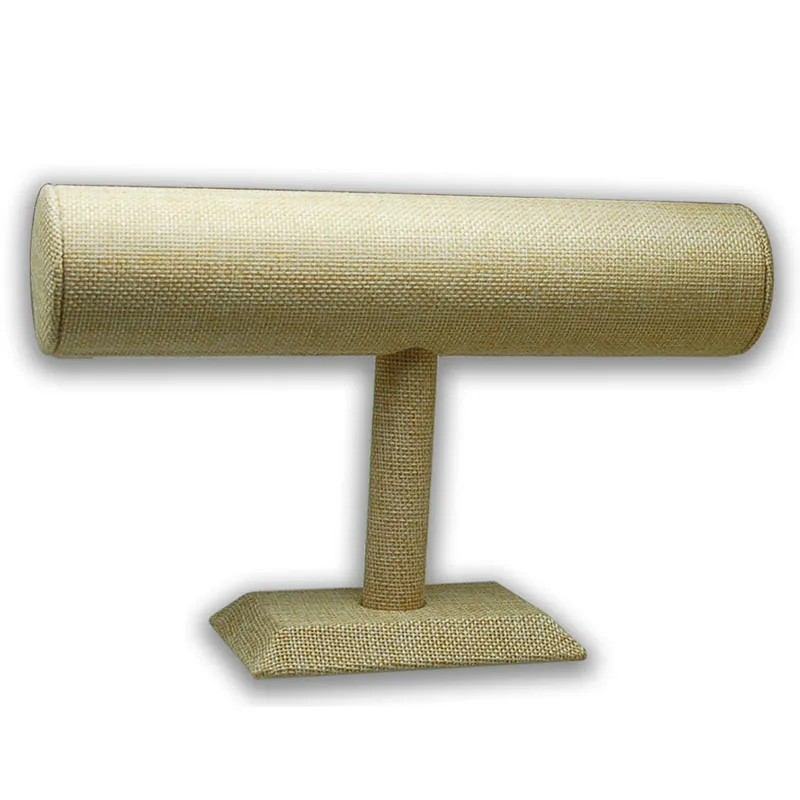 High quality 1Pcs Hemp Coated T-Bar bracelet jewelry display stand holder packgaing bracelet chain watch 15.5*24*5.2cm
High quality 1Pcs Hemp Coated T-Bar bracelet jewelry display stand holder packgaing bracelet chain watch 15.5*24*5.2cm
