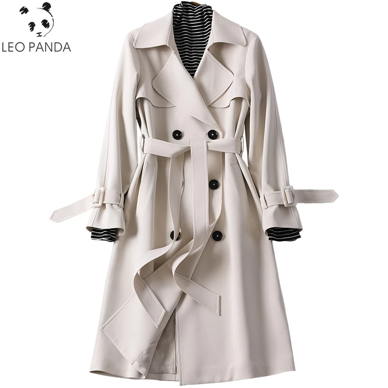 Spring Autumn Long Trench Coat Women Fashion Classic Double Breasted Sashes High quality Windbreaker Casual Business Outerwear
Spring Autumn Long Trench Coat Women Fashion Classic Double Breasted Sashes High quality Windbreaker Casual Business Outerwear