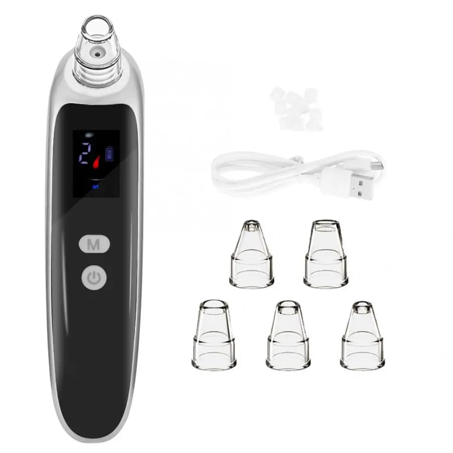 Electric Pore Blackhead Vacuum Suction Remove Machine with 5 Probes Remove Dead Skin Professional Care Tools New
Electric Pore Blackhead Vacuum Suction Remove Machine with 5 Probes Remove Dead Skin Professional Care Tools New