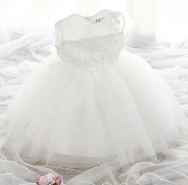 Белые милые платья с цветочным узором для девочек 2018 дешевые китайские детские