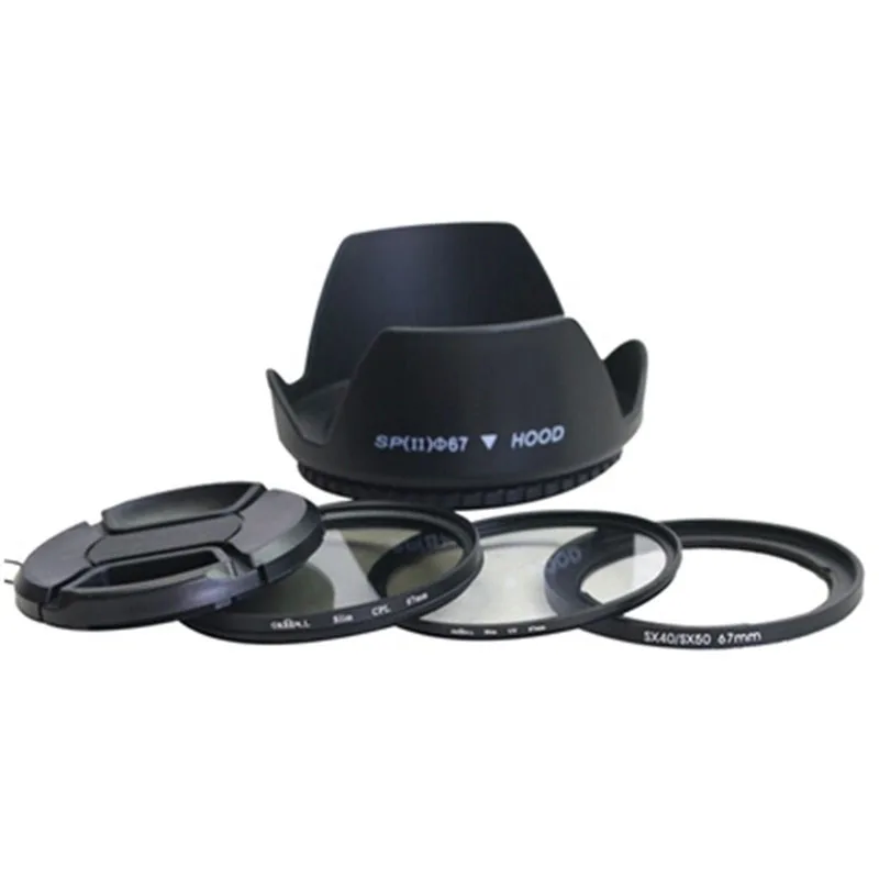 5in1 sx dc 67mm lens adapter ring kit +lens cap +lens hood+uv +cpl filter for canon SX30 SX40 SX50 HS to 67mm lens protector
5in1 sx dc 67mm lens adapter ring kit +lens cap +lens hood+uv +cpl filter for canon SX30 SX40 SX50 HS to 67mm lens protector