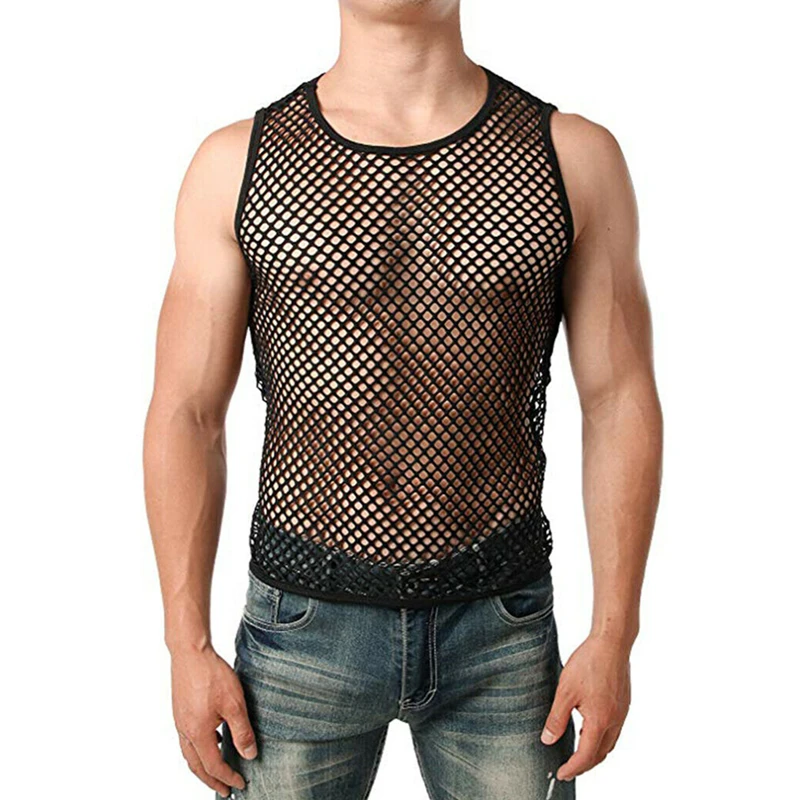 Men Sexy Mesh Sheer Fishnet Tank Tops Summer Hollow Gym Training Tanks Top Men Male Sexy Fish Net Muscle Slim Fit Tee Tanks Vest
Men Sexy Mesh Sheer Fishnet Tank Tops Summer Hollow Gym Training Tanks Top Men Male Sexy Fish Net Muscle Slim Fit Tee Tanks Vest