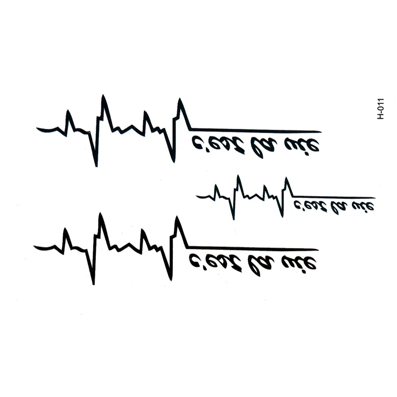 Фото Водостойкие временные тату наклейки ECG для мужчин и женщин милые в стиле