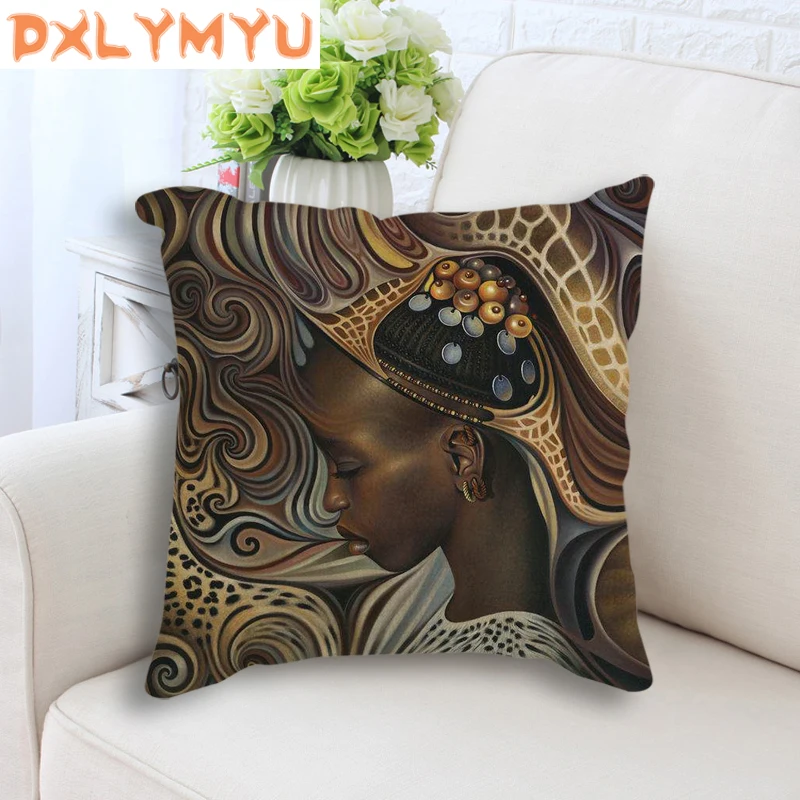 Linen Pillow 45x45cm Sofa Waist Throw Cushion Home Decor African Paintings Decorative Cushion For Sofa Room Decoration
Linen Pillow 45x45cm Sofa Waist Throw Cushion Home Decor African Paintings Decorative Cushion For Sofa Room Decoration