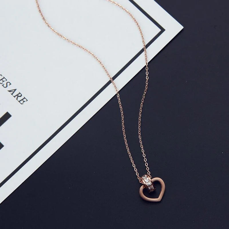 2017 Love Double Heart Necklace Ladie FOREVER LOVE Jewelry Rose Gold Chain Necklaces & Pendants Fashion Lovers Day Gift
2017 Love Double Heart Necklace Ladie FOREVER LOVE Jewelry Rose Gold Chain Necklaces & Pendants Fashion Lovers Day Gift
