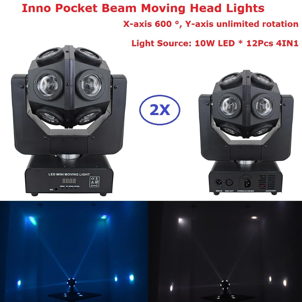2Pcs/Lot Eyourlife Inno Pocket Beam Moving Head Lights 12X10W RGBW 4IN1 Professional Moving Head Stage Lights Unique Design
2Pcs/Lot Eyourlife Inno Pocket Beam Moving Head Lights 12X10W RGBW 4IN1 Professional Moving Head Stage Lights Unique Design